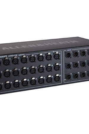 Allen & Heath AR2412 24x12 Main Remote Stage Rack for GLD & Qu Mixers (Black)