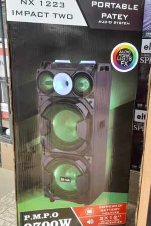 N-tek NX 1223 9700W Rechargeable and Cord Impact Two Portable Party Audio System