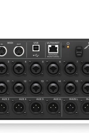 Behringer XR18 Digital Mixer 18-Channel, 12-Bus Digital Mixer for iPad/Android Tablets with 16 Programmable Midas Preamps, Integrated WiFi Module and Multi-Channel USB Audio Interface