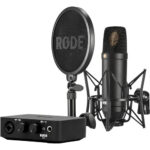 RODE Complete Studio Kit with AI-1 Audio Interface, NT1 Microphone, SM6 Shockmount, and XLR Cable