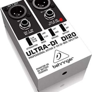 Behringer Ultra-DI DI20 Professional Active 2-Channel DI-Box/Splitter