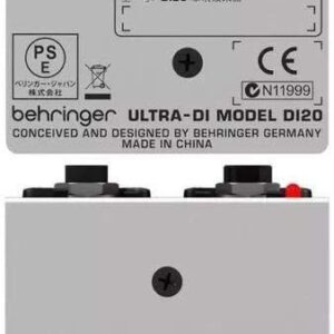 Behringer Ultra-DI DI20 Professional Active 2-Channel DI-Box/Splitter