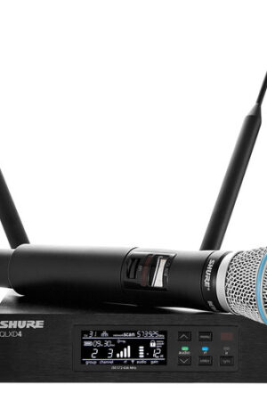 Shure QLXD24/B87A Digital Wireless Handheld Microphone System with Beta 87A Capsule (G50: 470 to 534 MHz)