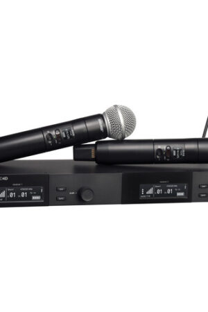 Shure SLXD24D/BETA58A Dual-Channel Digital Wireless Handheld Microphone System with BETA58 Capsules (G58: 470 to 514 MHz)