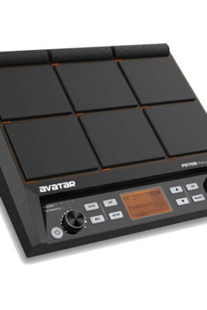 Avatar HWX PD705 Percussion Sampling Pad 9-Trigger Multipad All-in-one Electric Drum Set With Built-in Metronome, Effecter, Looper, 600+ Sounds, Supporting USB/MIDI/AUX Connectivity
