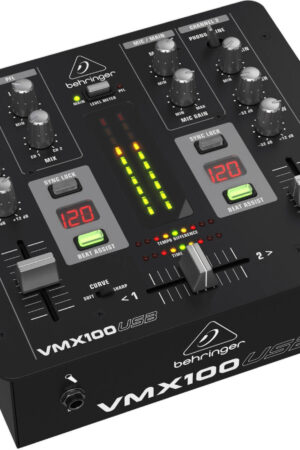 Behringer Pro Mixer VMX100USB 2-Channel DJ Mixer