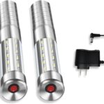 Colorful LED Flash Strobe Baton Champagne WINE BOTTLE RECHARGEABLE HANDHELD LIGHT 2PCS