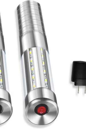 Colorful LED Flash Strobe Baton Champagne WINE BOTTLE RECHARGEABLE HANDHELD LIGHT 2PCS