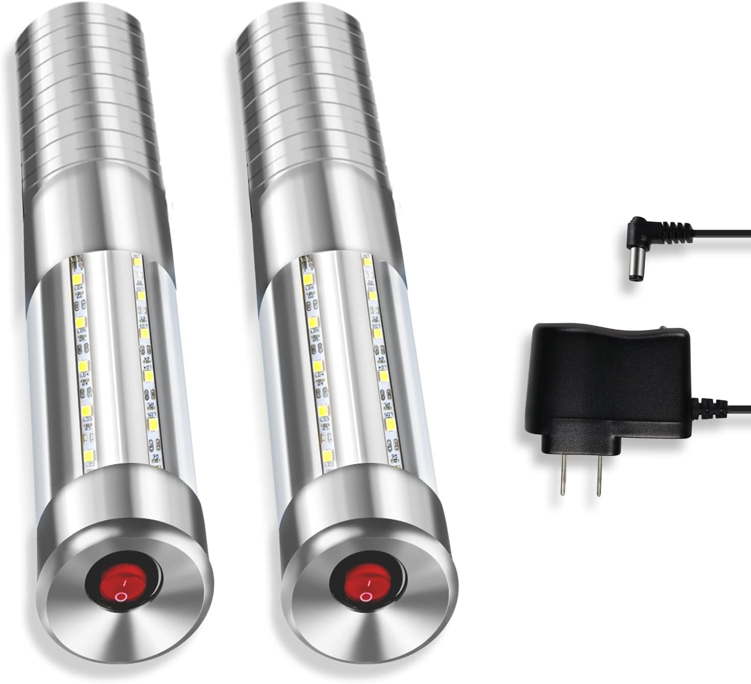Colorful LED Flash Strobe Baton Champagne WINE BOTTLE RECHARGEABLE HANDHELD LIGHT 2PCS