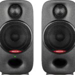 NUX AXON 3 Studio Reference Monitor,3/8" Mounting Socket, 4-Pin Connector,Advanced DSP, Flexible Audio I/O,90W Bi-Amp Power with 3" Woofers,Magnetic Footpads,Acoustic Correction EQ APP