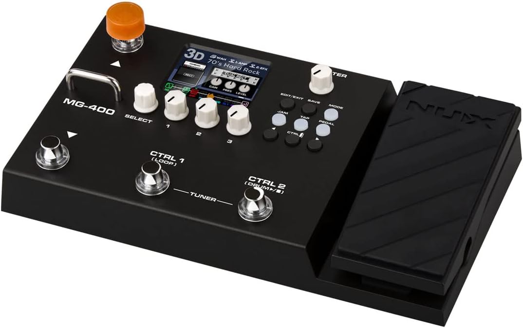 NUX MG-400 Multi Effects Pedal, 30 Amp Modeling, 512 Samples IR, 10 Independent Moveable Signal Blocks, 36 Built-in Cabinet IRs, Real‑Time Interaction, Backup & Safety, 24 User-loadable IR Slots - Image 4