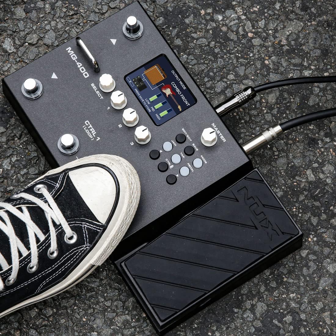NUX MG-400 Multi Effects Pedal, 30 Amp Modeling, 512 Samples IR, 10 Independent Moveable Signal Blocks, 36 Built-in Cabinet IRs, Real‑Time Interaction, Backup & Safety, 24 User-loadable IR Slots - Image 6