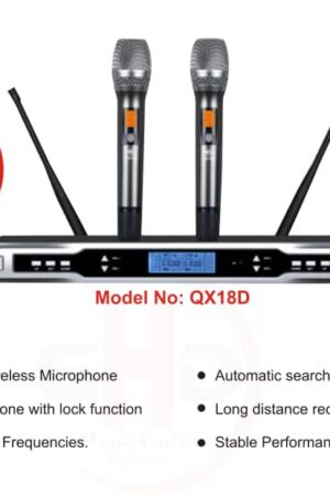 GHD Pro Audio QX18D Dual Handheld Wireless Microphone