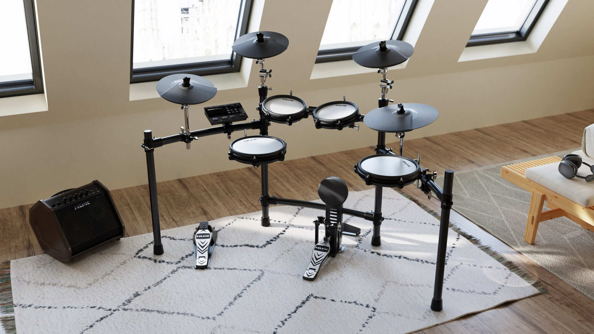 NUX DM-310 All Mesh Head Digital Drum Kit
