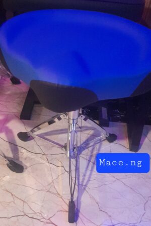 BIM Crafted SB770RD Saddle Drum Throne, Hydraulic Drum Throne, Heavy Duty Drum Seat, Height Adjustable Suede Drum Chair, Motorcycle Style Drum Stool For Adults Drummers