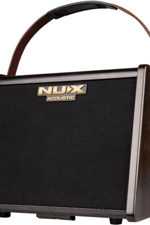 NUX AC-25 25W Portable Battery Operated Acoustic Amplifier，Dual Channel Inputs, Advanced Amp Modeling, Built-in Reverb Effects, Bluetooth Connectivity, Built-in Drum Machine, Quick Plug-and-Play