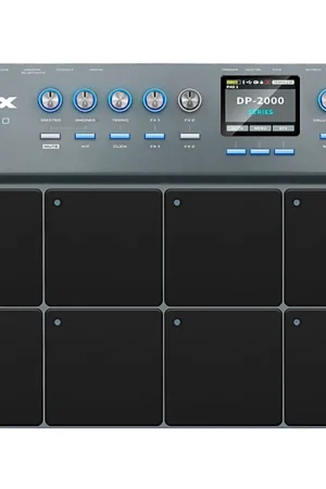 NUX DP-2000 Digital Percussion Pad with 8 Velocity Sensitive Pads, FX, and Bluetooth Black