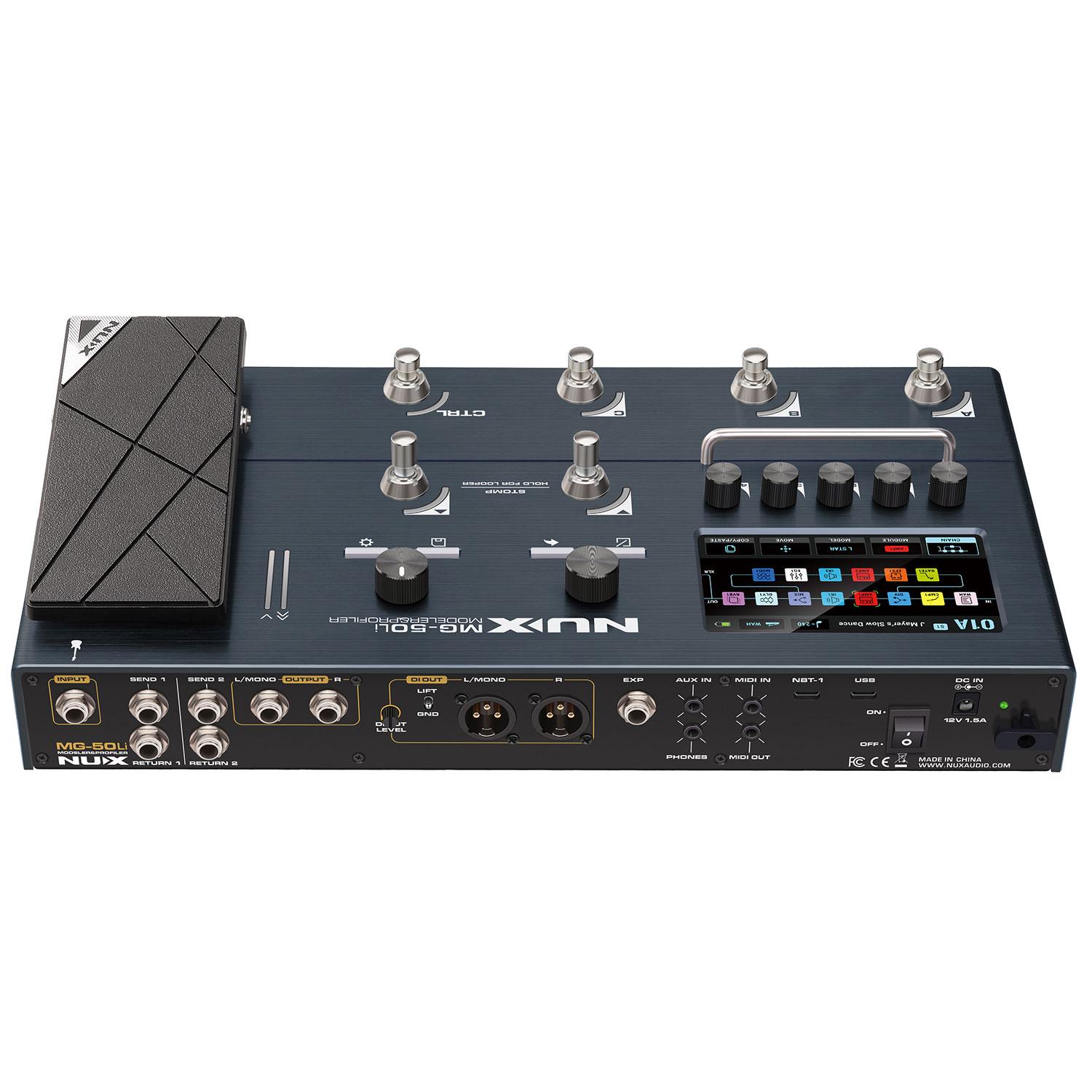Nux MG-50Li Guitar & Bass Multi-FX Processor and Profiler with Built in Rechargeable Battery - Image 2