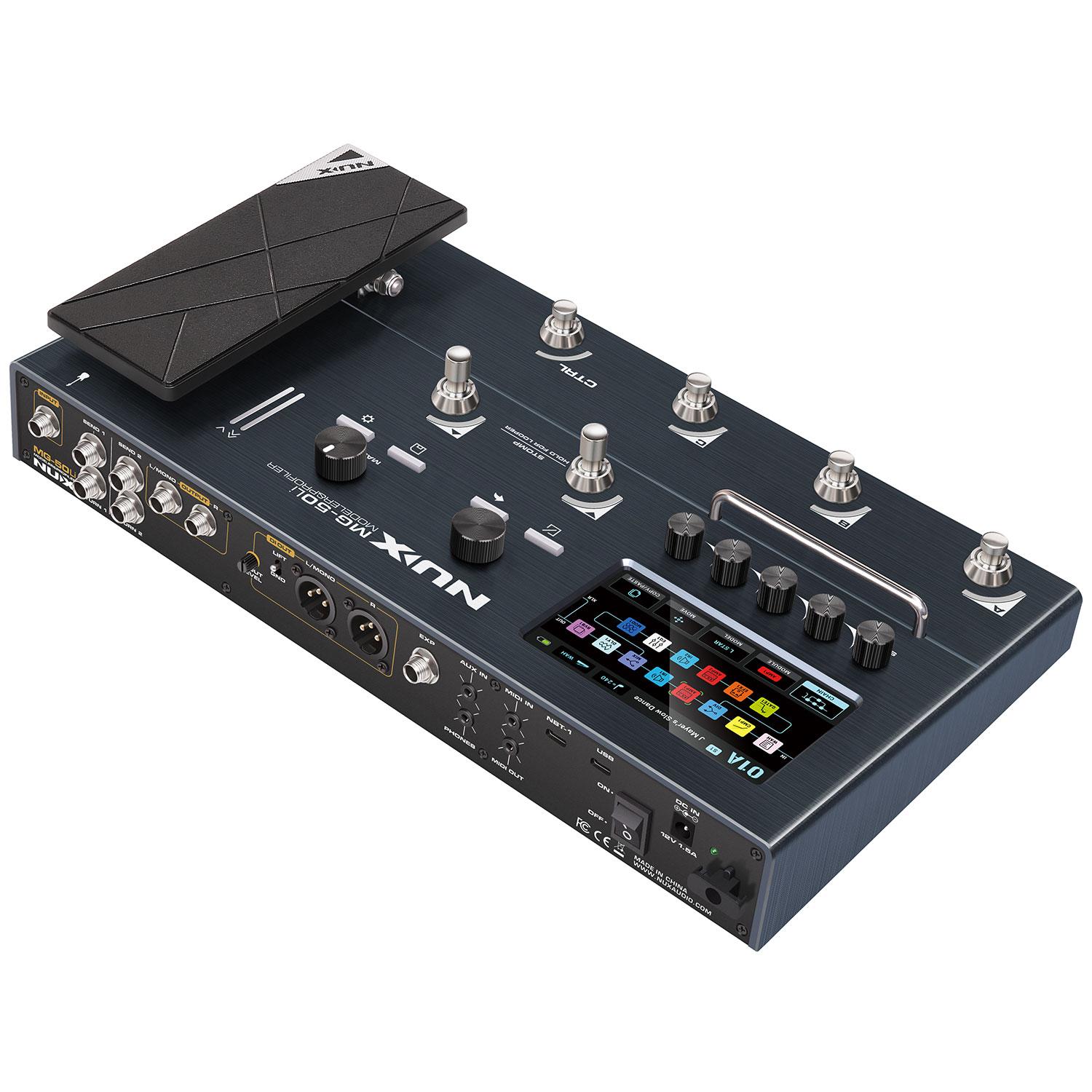 Nux MG-50Li Guitar & Bass Multi-FX Processor and Profiler with Built in Rechargeable Battery - Image 4