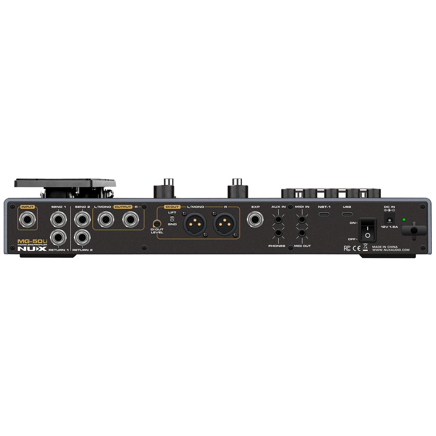 Nux MG-50Li Guitar & Bass Multi-FX Processor and Profiler with Built in Rechargeable Battery - Image 5
