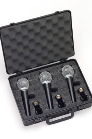 Samson R21 3PACK Dynamic Vocal Microphone with Case