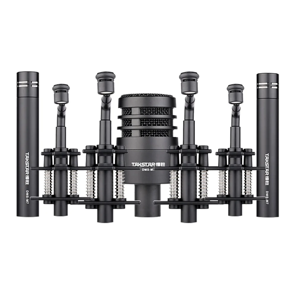 TAKSTAR DMS-M7 Drum Microphone Set 7 Piece Drum Microphone Kit,