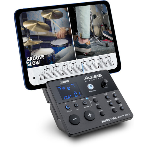 Alesis Nitro Max 8-Piece Electronic Drum Kit with Mesh Heads and Bluetooth - Image 12