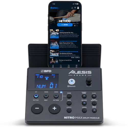 Alesis Nitro Max 8-Piece Electronic Drum Kit with Mesh Heads and Bluetooth - Image 16