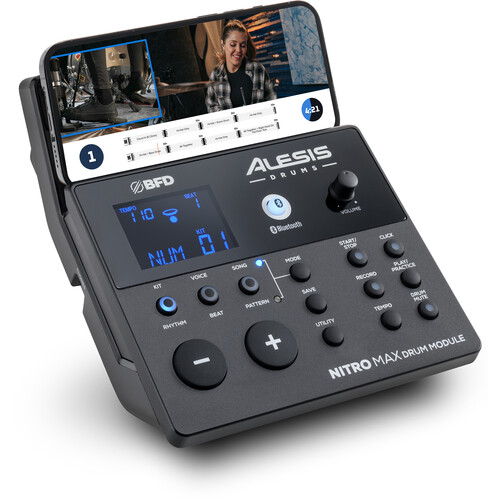 Alesis Nitro Max 8-Piece Electronic Drum Kit with Mesh Heads and Bluetooth - Image 17