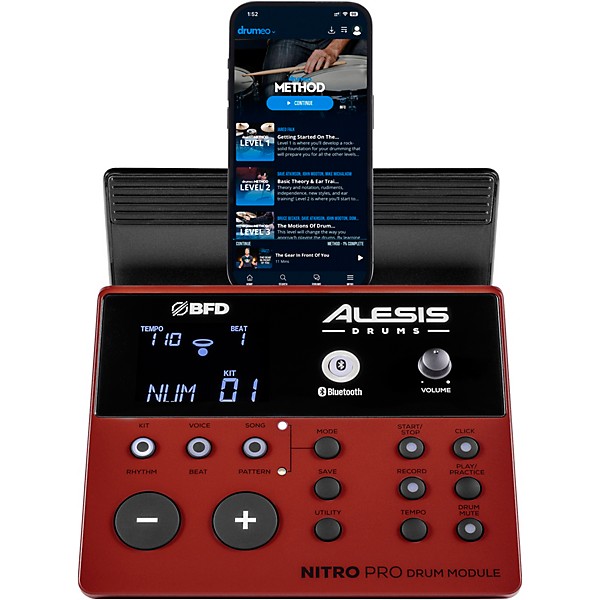 Alesis Nitro Pro XL 10-Piece Electronic Drum Kit With Mesh Heads & Bluetooth - Image 9