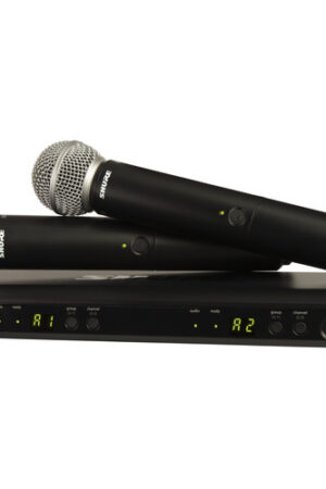 Shure BLX288/SM58 Dual-Channel Wireless Handheld Microphone System with SM58 Capsules (H10: 542 to 572 MHz)