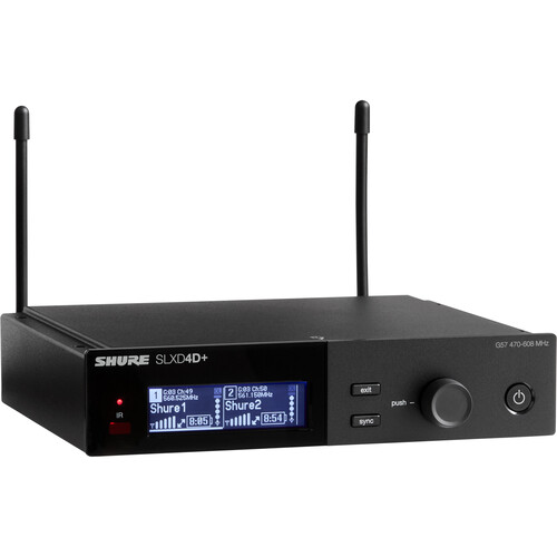 Shure SLXD24+/B58 Dual-Channel Digital Wireless Handheld Microphone System with Beta 58A Capsules (G57: 470 to 608 MHz) - Image 2