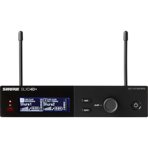 Shure SLXD24+/B58 Dual-Channel Digital Wireless Handheld Microphone System with Beta 58A Capsules (G57: 470 to 608 MHz) - Image 4
