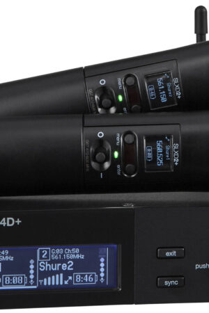 Shure SLXD24+/B58 Dual-Channel Digital Wireless Handheld Microphone System with Beta 58A Capsules (G57: 470 to 608 MHz)