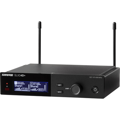 Shure SLXD24+/B58 Dual-Channel Digital Wireless Handheld Microphone System with Beta 58A Capsules (G57: 470 to 608 MHz) - Image 5