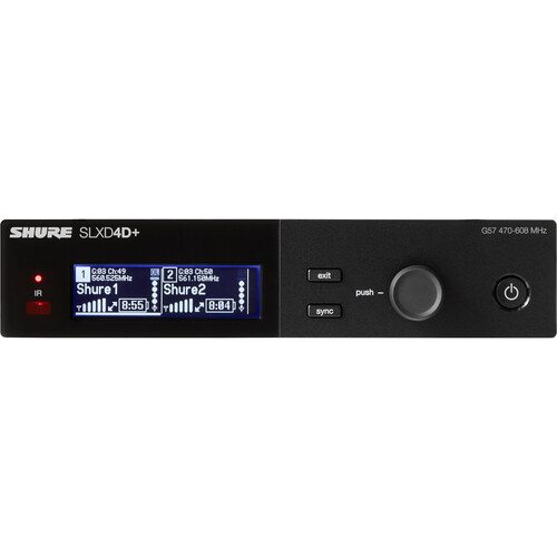 Shure SLXD24+/B58 Dual-Channel Digital Wireless Handheld Microphone System with Beta 58A Capsules (G57: 470 to 608 MHz) - Image 8